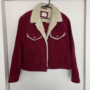 ASOS| Corduroy Jacket with Fleece collar